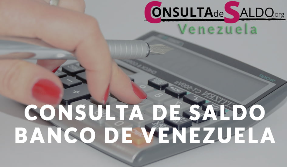 Consulta Saldo Banco de Venezuela